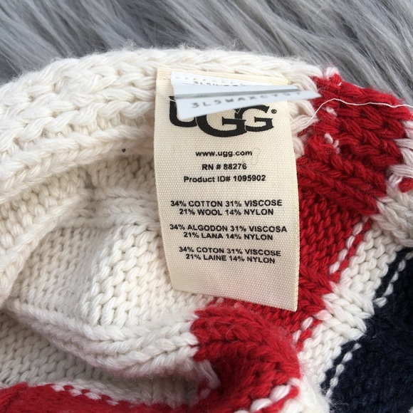 UGG Cream Weslynn Sweater Knit Poncho NWT - Picture 7 of 7